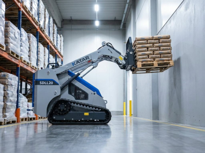 Hydraulic Mini Skid Steers Keep 300kg Stable in Tight Aisles