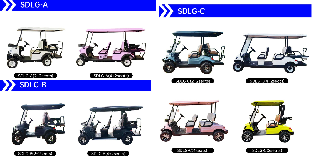 Carrello da golf per 6 passeggeri