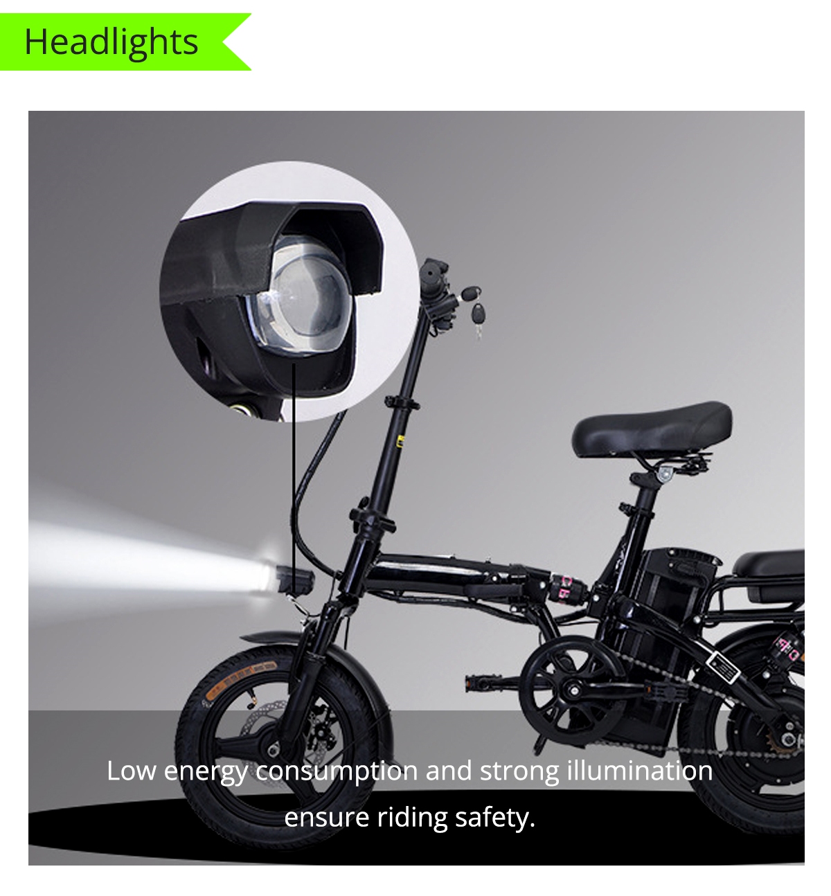 Opvouwbare elektrische fiets