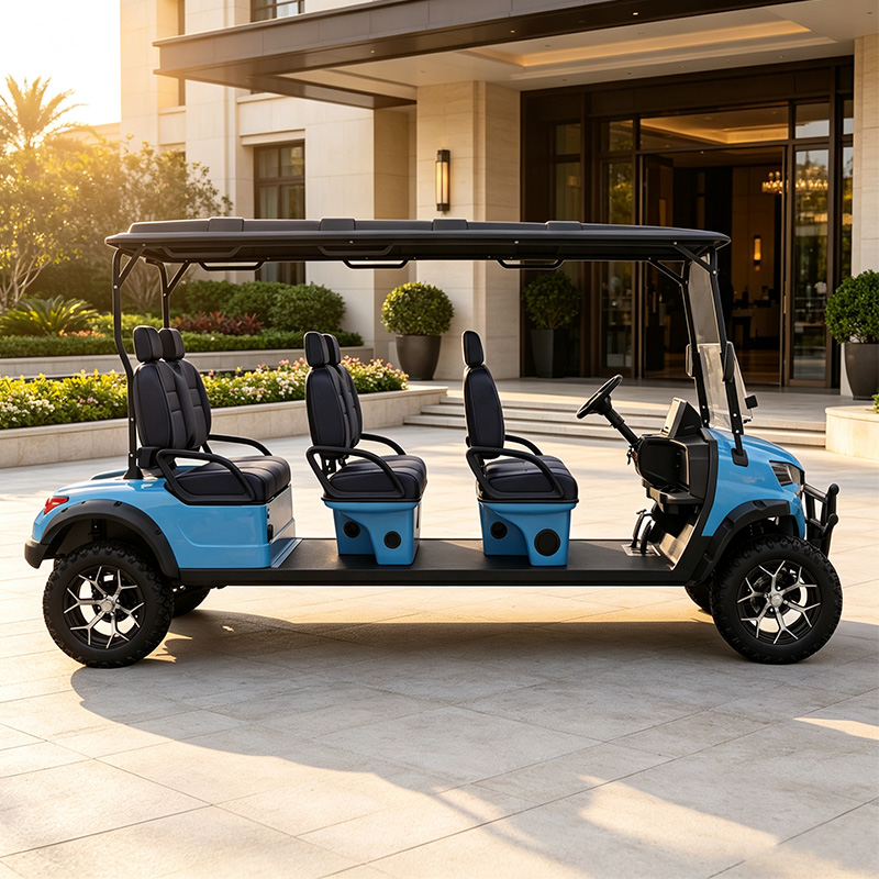 Voiturette de golf 6 places pour complexe hôtelier