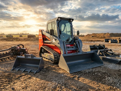 One Compact Mini Loader Handles Trenching And Grading