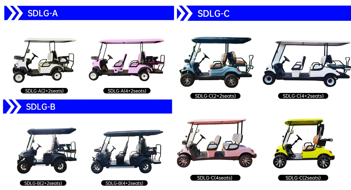 2 személyes golfkocsi