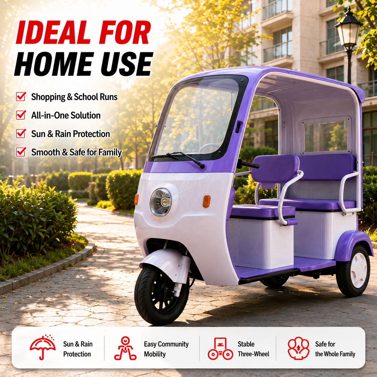 Family Electric Tricycle