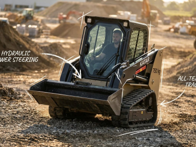 Hydraulic Steering Makes 300 kg Mini Loaders Easier