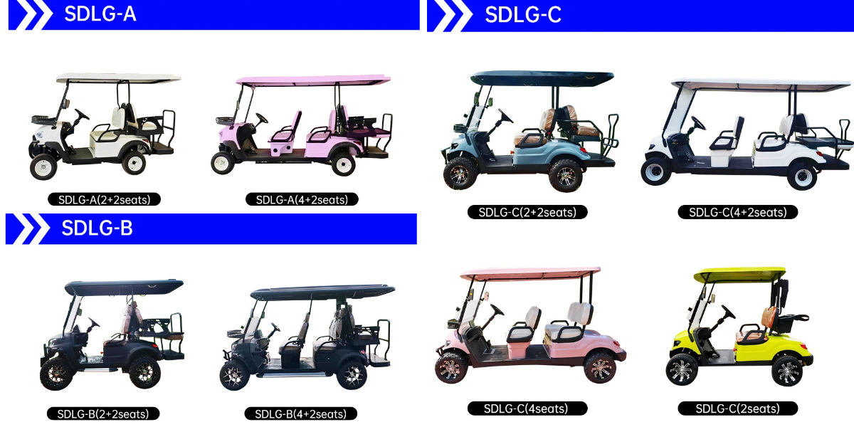 Golfkar met 4 zitplaatsen Golfkar met 4 zitplaatsen