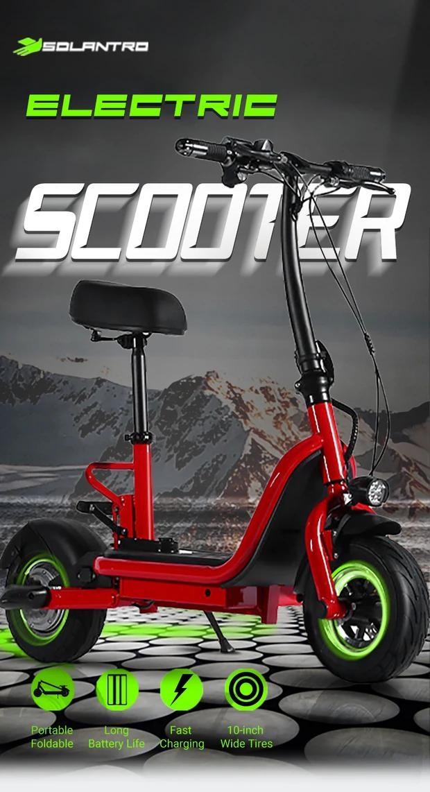 E-scooter met stoel